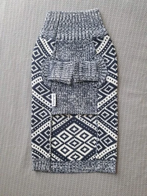 New Blueberry Pet Knit Sweater. Navy/white M - Image 1 of 3