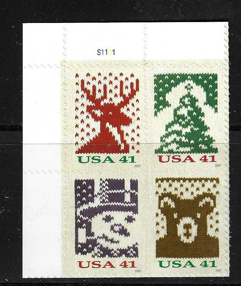USA SC # 4207-4210 Christmas Knits , 2006 Christmas . MNH - Image 1 of 1