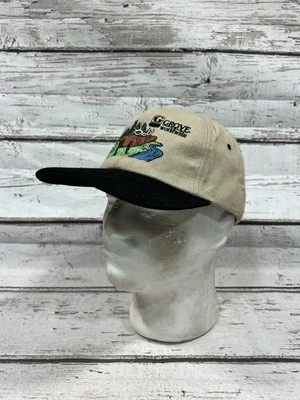 VTG Grove Worldwide Mobile Crane Elk Outdoors Canvas Strapback Hat Cap USA - Image 1 of 4