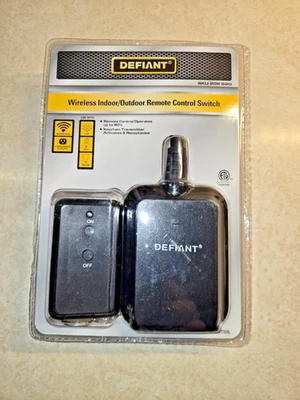 BRAND NEW Defiant Wireless Indoor/Outdoor Remote Control Switch - Model YLT-42A - Image 1 of 2
