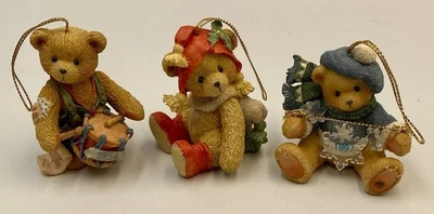 Cherished Teddies Adornos de Navidad 1992 1994 1997 Lote de 3 Foto 1 de 4