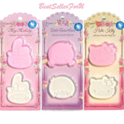 Sanrio Premium Silicona Polvo Puff Maquillaje Gel Esponja Crema Base Licuadora  Foto 1 de 4