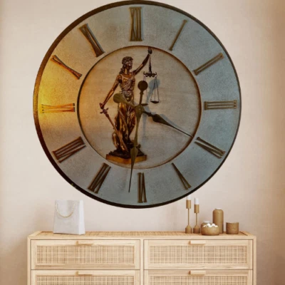 HandCraft Heritage Wooden Brown Wall Clock Antique Different Sizes 23-35 Inches - Image 1 of 4