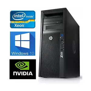 HP Z420 Workstation Intel Xeon E5-1620 3.6GHz 32GB DDR3 RAM SSD Quadro 4000 - Picture 1 of 8
