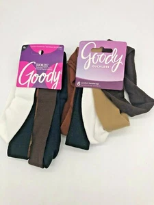 Envolturas para la cabeza cómodas de nailon sin oficios Goody - 2 piezas de 6 (12 envolturas totales)  - Imagen 1 de 3