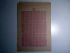 1874 Catalogna foglio da 100 16 ma. rosa nuovi **, non integro, raro - Foto 1 di 1