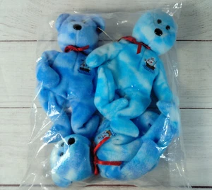 TY Beanie Babies - Set di 3 orsacchiotti SANTA MARIA, PINTA & NINA 2004 (44021) - Foto 1 di 11