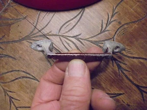 Kleiner Schubladengriff aus Aluminium oder Vitrine kleiner Möbel Archivbox - Bild 1 von 3