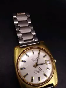 Vintage Rare Delvina Geneve Automatic Incabloc Men's Watch - Picture 1 of 5