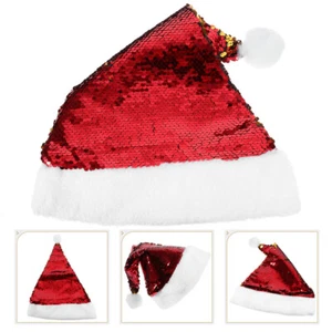 Weihnachtsmütze Gold Kopfschmuck Weihnachten Glitzer Pailletten Kind - Bild 1 von 11