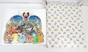 Walt Disney World Mickey Mouse Resin Photo Frame 2005 Party Never Ends Boxed! - Picture 1 of 2