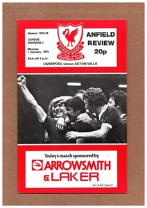 Liverpool v Aston Villa 1978-1979 Division One 01/01/1979 - Picture 1 of 2