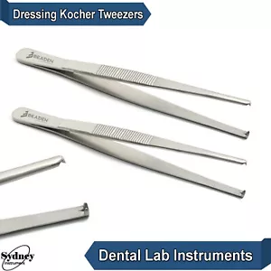 Dental Cotton Forceps Surgical Medical Toothed Pliers Lab Instruments - Picture 1 of 3