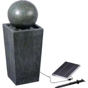 Solar Gartenbrunnen LED-Beleuchtung Gartenbrunnen Zierbrunnen Wandbrunnen Garten - Bild 1 von 8