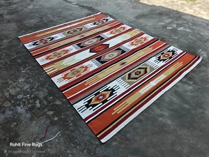 8x10 Ft Handwoven Navajo Rug Native American style Moroccan rug Free Shipping - Picture 1 of 12