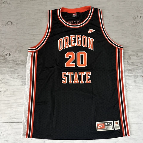Vintage Nike NCAA Gary Payton #20 Oregon State Sewn basketball Jersey size 2XL Cover