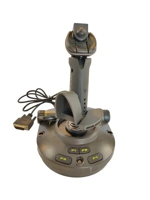 Vintage Cyborg 3d Digital Saitek Flight Simulator Joy Stick Model J15 - Image 1 of 4