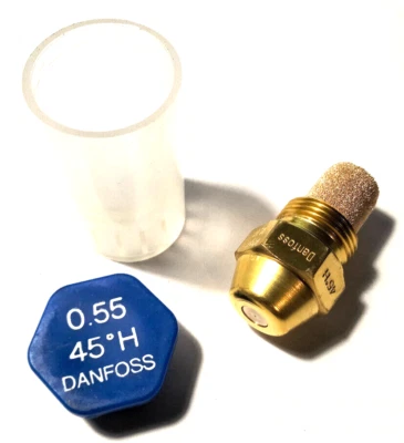 Gicleur DANFOSS 0,55 45°H Débit 0.55 USgal/h angle 45° Type H chaudière Fioul