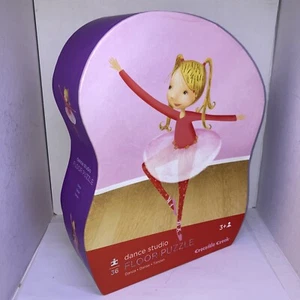 FLOOR PUZZLE WITH SHAPED BOX - DANCE STUDIO 36 Pieces - Picture 1 of 5