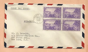 FIRST FLIGHT CHARLOTTE AMALIE V.I DEC 15,1937 FDC - Picture 1 of 1