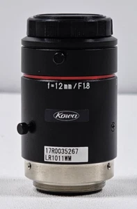 Kowa LR1011WM f=12mm / F1.8 1" C-mount Camera Lens New No Box Free Shipping - Picture 1 of 7