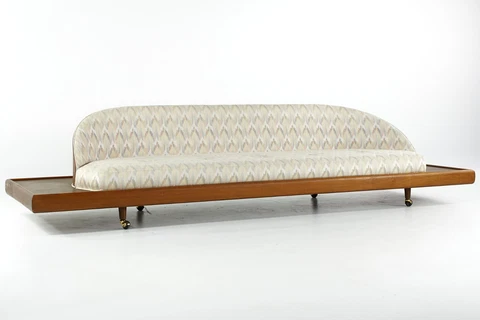 Adrian Pearsall Style Mid Century Walnut Sofa Cover