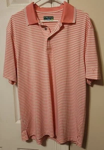 Pro Tour CoolPlay Men's Striped Short Sleeve Golf Polo Shirt Size L - Picture 1 of 2