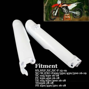 2x Fork Guards Cover for SX SXF XC XC-F XC-W EXC-F250/350/450/500 Dirt Pit Bike - Picture 1 of 8