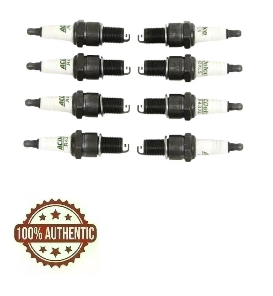 Genuine GM ACDelco Spark Plugs R43XLS Set Of 8 - Image 1 of 2