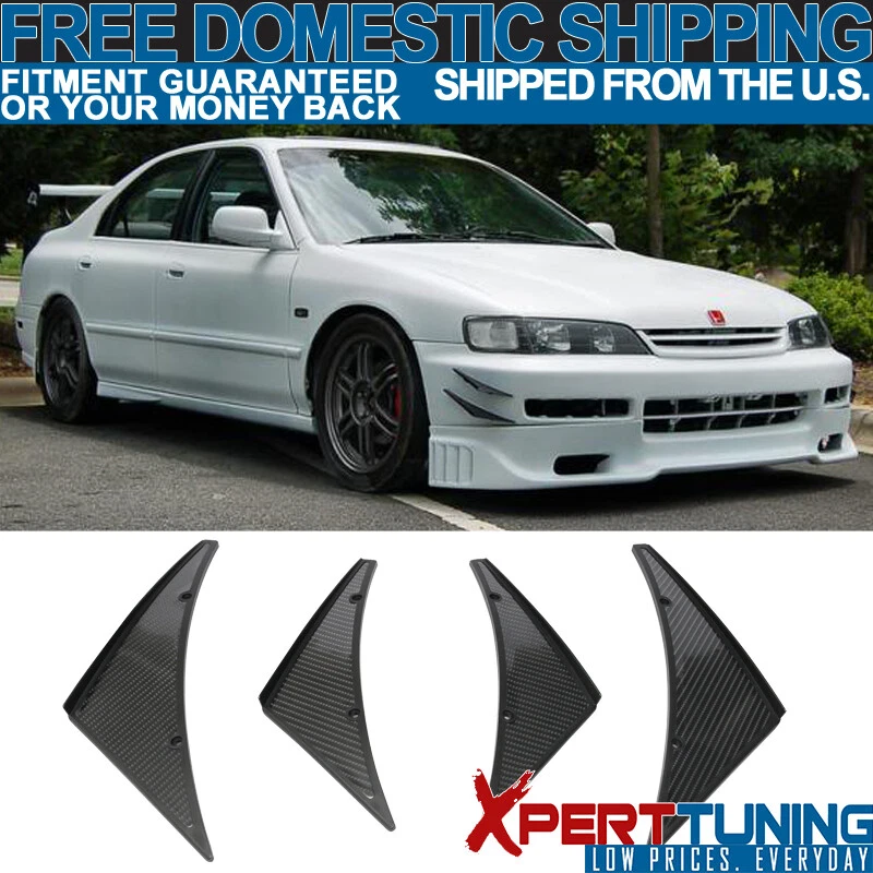 Fits Chevrolet PU CFL Front Bumper Fin Spoiler Canards Splitters Foto 1 de 4