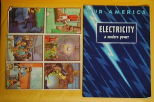 Coca-Cola Our America, Electricity, TEACHING BOOK COMPLETE WITH 20 STAMPS MINT - Picture 1 of 16