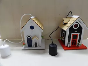 Lámpara para casa de pájaro ¡¡¡Lámpara LED madera rústica!! ¡¡Novedad!! lámpara casa pájaro - Imagen 1 de 4