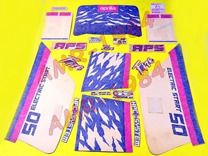 Serie Calcomanías Kit de Pegatinas Completo APRILIA Et 50 Fire AE La 1987 Negro - Imagen 1 de 1