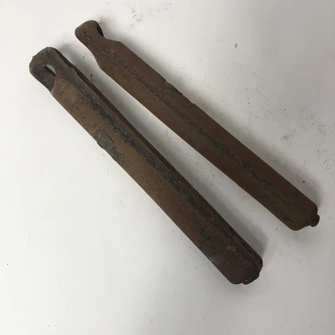 Lot of 2 Antique Vintage Cast Iron Window Sash Weights 5.5 LBS each Cover