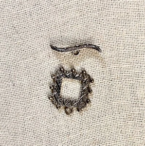 Hand Made 925 Sterling Silver Square Toggle Clasp 24mm - Picture 1 of 2