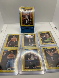1991 Impel WCW Sting 7 Card Lot - World Championship Wrestling - Picture 1 of 2
