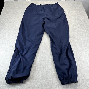 Vintage Wilson Track Pants Mens XL Blue Lined Zipper Legs Zip Pocket Drawstrings - Picture 1 of 11