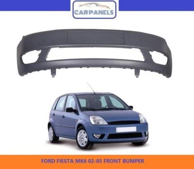 FORD FIESTA FRONT BUMPER 2002 - 2005 MK6 PRIMED INSURANCE APPROVED 1372809 - Image 1 of 4