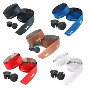 Deda Mistral Leather Effect - Perforated Handle Bar Tape - Black,Blue,White,Red - Picture 1 of 5