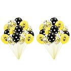 Black Bee Printed Yellow White Spots Bee Day Happy Bee Day Balloons  Girls