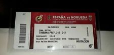 TICKET FOOTBALL SPAIN ESPAÑA NORWAY NORUEGA NORGE 2019 UEFA EURO 2020 QF SPANIA
