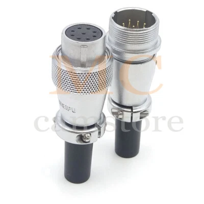 WEIPU WS20 9Pin Circular Plug Socket,5A LED Light Power Signal Cable Connector - Image 1 of 4