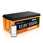 12V 300Ah Lithium Battery Deep Cycle Lifepo4 Bluetooth App For Home Rv Solar Utv