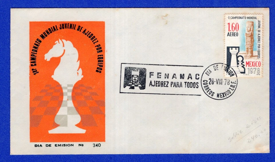 JEDREZ, 1978, MÉXICO, CANCELAR PORTADA  Foto 1 de 1