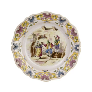 Lille 19thC. Tavern Plate - France - 9" - Picture 1 of 7