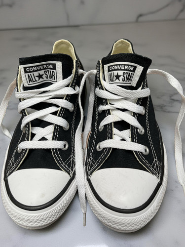 scarpe converse all star basse in tela nero bianco taglia 2 5 bambino grande