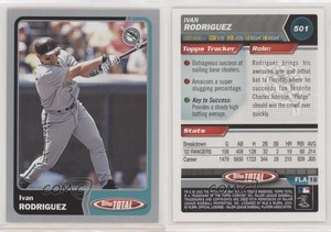 2003 Topps Total Silver Ivan Rodriguez #501 HOF
