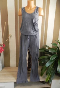 Marks & Spencer weicher luftiger Sommer Jumpsuit Overall Jersey Gr. 40 42 (UK12) - Bild 1 von 10
