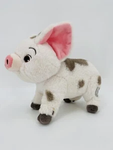 Disney Store Moana Pua 10" Plush Spotted White Pink Pig Pet Animal Free Shipping - Picture 1 of 10