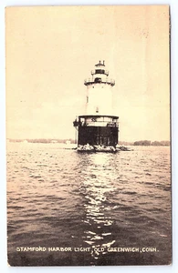 Stamford Harbor Lighthouse Old Greenwich Connecticut Postcard A793 - Picture 1 of 2
